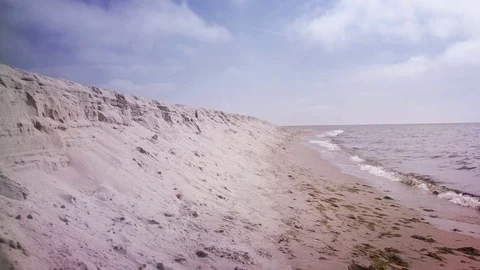 Sandy Beach Coast Stock Footage 74957551