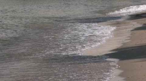 Sandy Beach Coastline Stock-Footage 736933