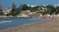 Sandy beach of Coral Bay, Paphos, Mediterranean, Cyprus HD Footage