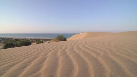 Sandy Beach Like desert  Stock Footage 80587325
