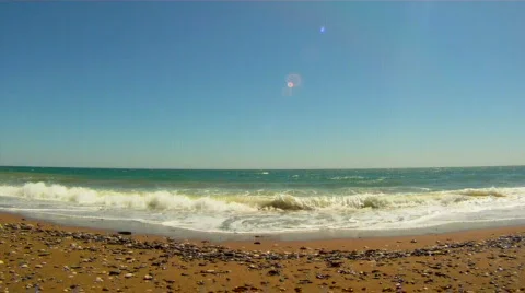 Sandy beach Stock Footage 835563