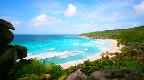 Sandy beach Stock Footage