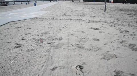 Sandy Beach Stock Footage 45335490