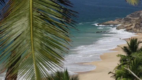 Sandy beach Stock Footage