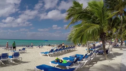 Sandy beach Stock Footage 73556741