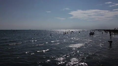 Sandy beach Stock Footage 101657783