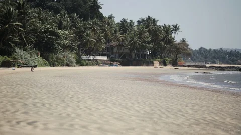 Sandy Beach in Goa, India #2 스톡 동영상 89305811