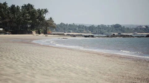 Sandy Beach in Goa, India #3 Stock Footage 89306498