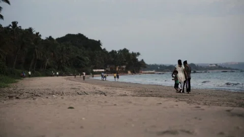 Sandy Beach in Goa, India #4 Stock Footage 89306773