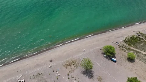 Sandy Beach Hyper lapse Video stock 246160688