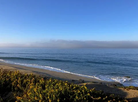 Sandy beach in Malibu 库存照片