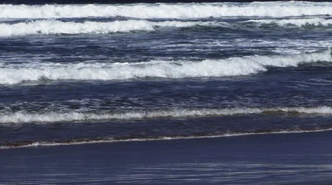 Sandy Beach Ocean Waves 01 Stock-Footage 22489182