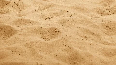 Sandy beach or desert background showing natural sand texture pattern 写真素材
