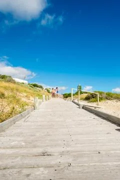 Sandy beach Stock Photos