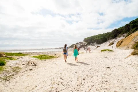 Sandy beach Stock Photos