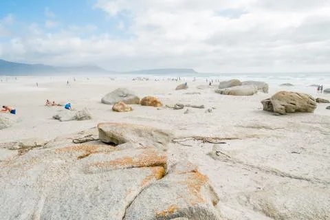 Sandy beach Stock Photos