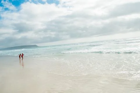 Sandy beach Stock Photos