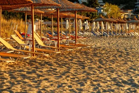 Sandy beach Stock Photos