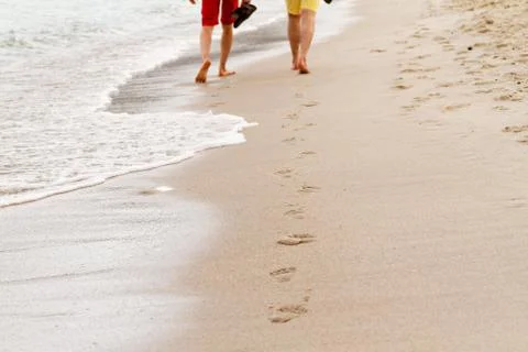 Sandy beach Stock Photos