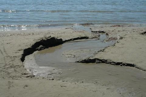Sandy beach Stock Photos