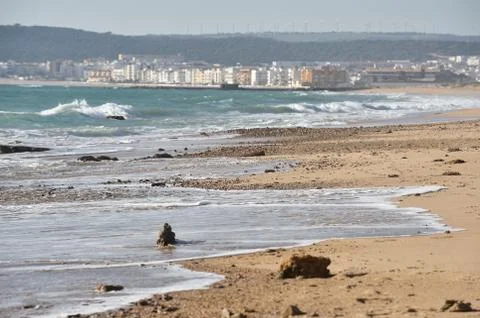 Sandy beach Stock Photos