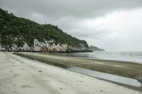 Sandy beach Stock Photos