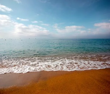 Sandy beach 스톡 사진