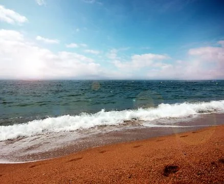 Sandy beach Stock Photos