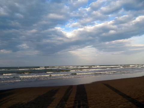 Sandy beach Stock Photos