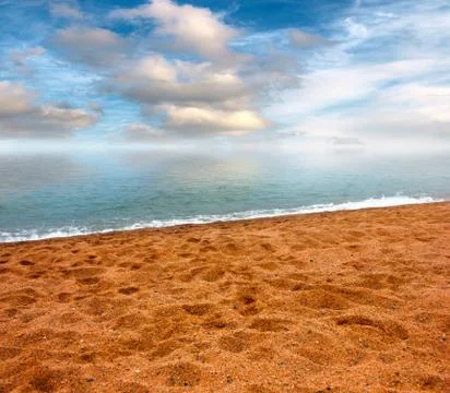 Sandy beach Stock Photos