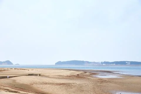 Sandy beach Stock Photos