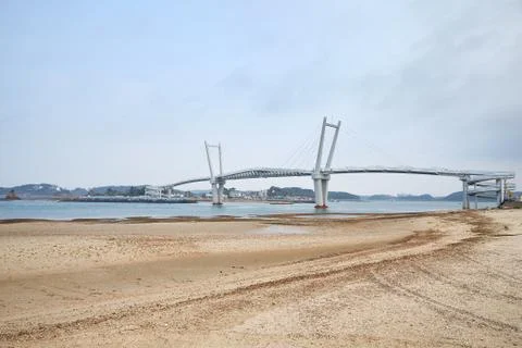 Sandy beach Stock Photos