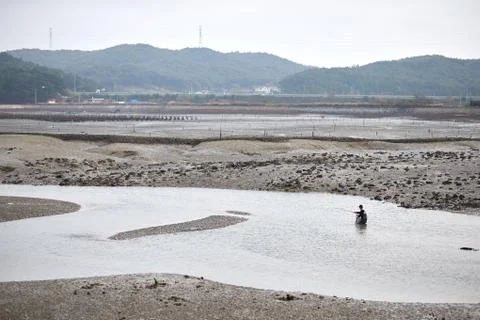 Sandy beach Foto stock