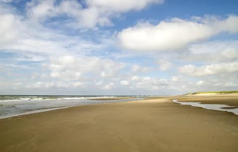 Sandy beach Stock Photos