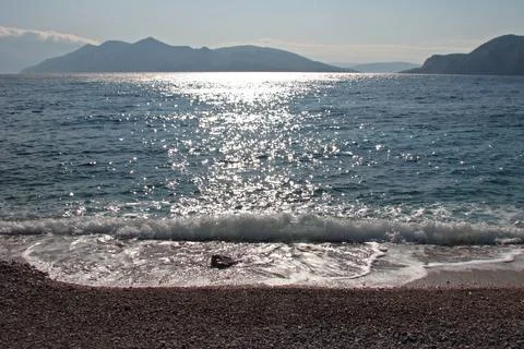 Sandy beach Stock Photos