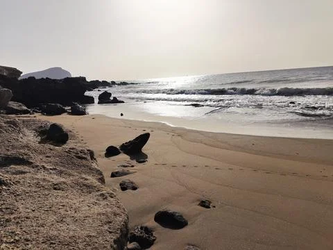 Sandy beach Foto stock