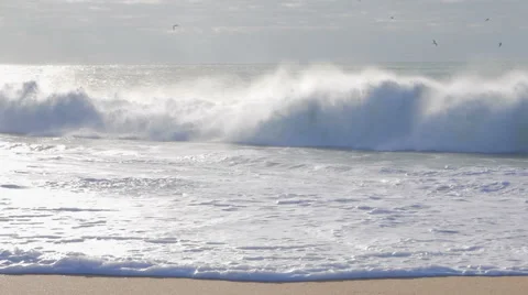 Sandy Beach in Portugal Stock Footage 49448190