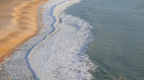 Sandy Beach in Portugal Stock Footage 49471203