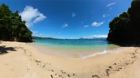 Sandy Beach in Romblon, Philippines. Stock Footage 267682999