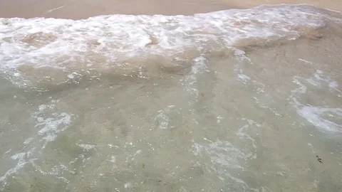 Sandy beach by the sea Stock Footage 73337193