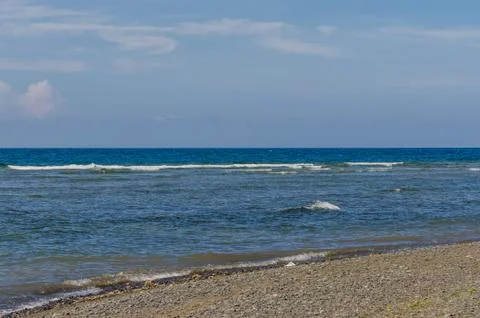 Sandy beach sea Stock Photos