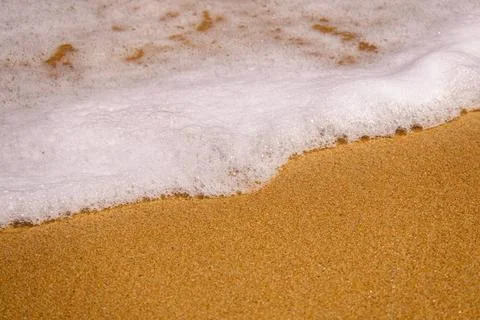 Sandy beach shore line texture background An image of a sandy beach shore ... 스톡 사진