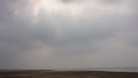 Sandy Beach Shoreline Video stock 336707004