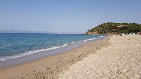 Sandy beach in south Sardinia Stock Footage 202215683