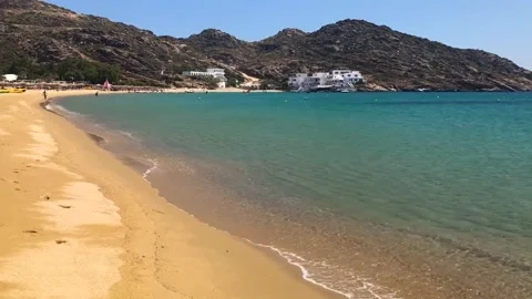 Sandy beach on a sunny day Stock Footage 169289117