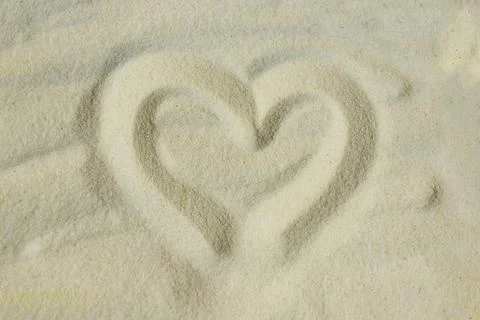 Sandy beach texture background.Top View Stock Photos