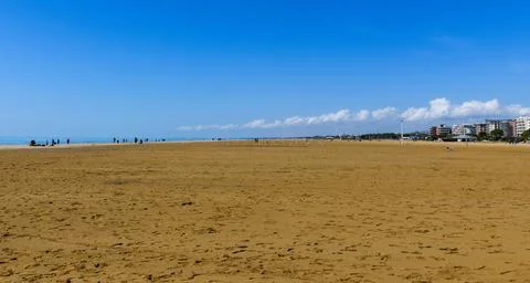 Sandy beach without people Stock Photos