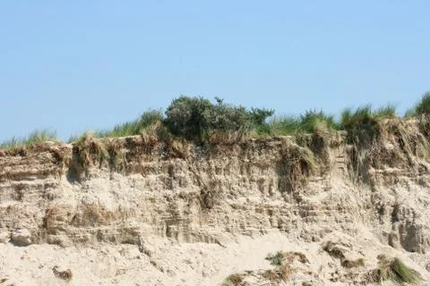 Sandy cliff Stock Photos