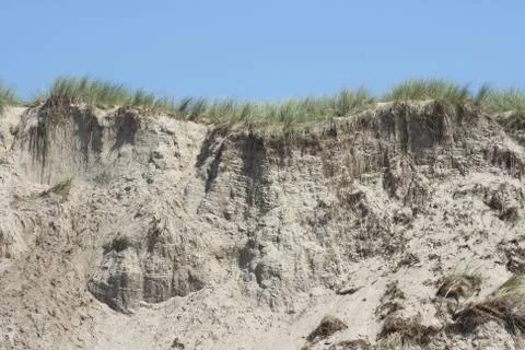Sandy cliff Stock Photos