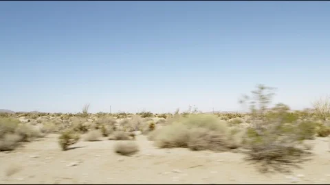 Sandy Desert scenery from moving car 02 Vídeo Stock 99210697